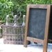 Vintage MINI Tabletop French Cafe Sidewalk Chalkboard, French Cafe Sign