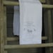 Vintage Flour Sack Tea Towel, French Sheep Advertisement, Cotton Tea Towel