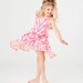 Southwest Twirling Dress in Hot Pink on Creme