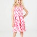 Southwest Twirling Dress in Hot Pink on Creme