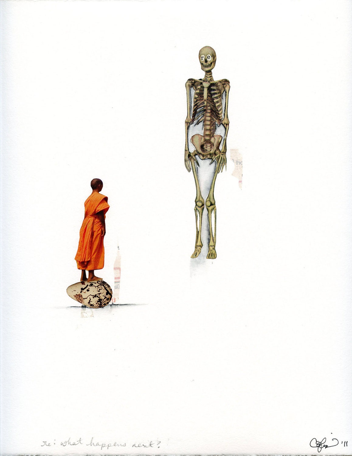 re - original mixed media collage
