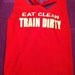 Eat Clean Train Dirty Work-out Racerback Tank Top