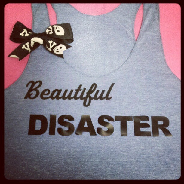 Jamie McGuire Novel Beautiful Disaster Inspired Racerback Tank