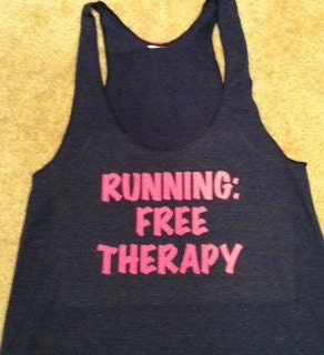 Running Free Therapy Racerback Tank