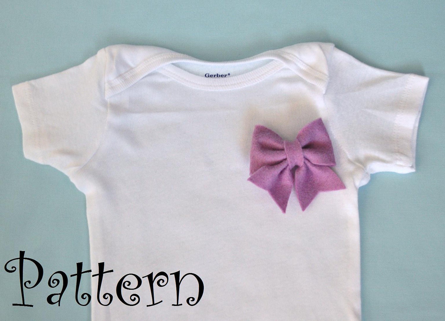 Felt Bow Pattern Tutorial with Printable Templates 6 Bows in 1 Tutorial Brooch Pin, Hair clip, Baby Bow Tie