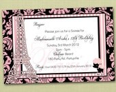 Paris Birthday Invitations - You Print Il_170x135