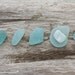 Beach Glass Photography - Sea Glass Photograph - 8x10 Fine Art Photography Print - Blue Tan Home Decor