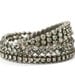 Vintage 1950s / 1960s Rhinestone Bracelets Set, Silver / Clear