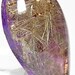 Rutilated Quartz on Sugilite Backer 22 carats 1 inch