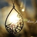 Silver Teardrop Necklace - Statement Necklace - Silver Pendant Necklace
