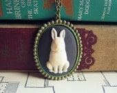 Bunny Necklace Cameo Bunny Necklace