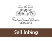Self Inking -  Save the Date Stamp - Rollie and Elouise