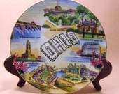 State of Ohio Collector Plate by Wales, Japan