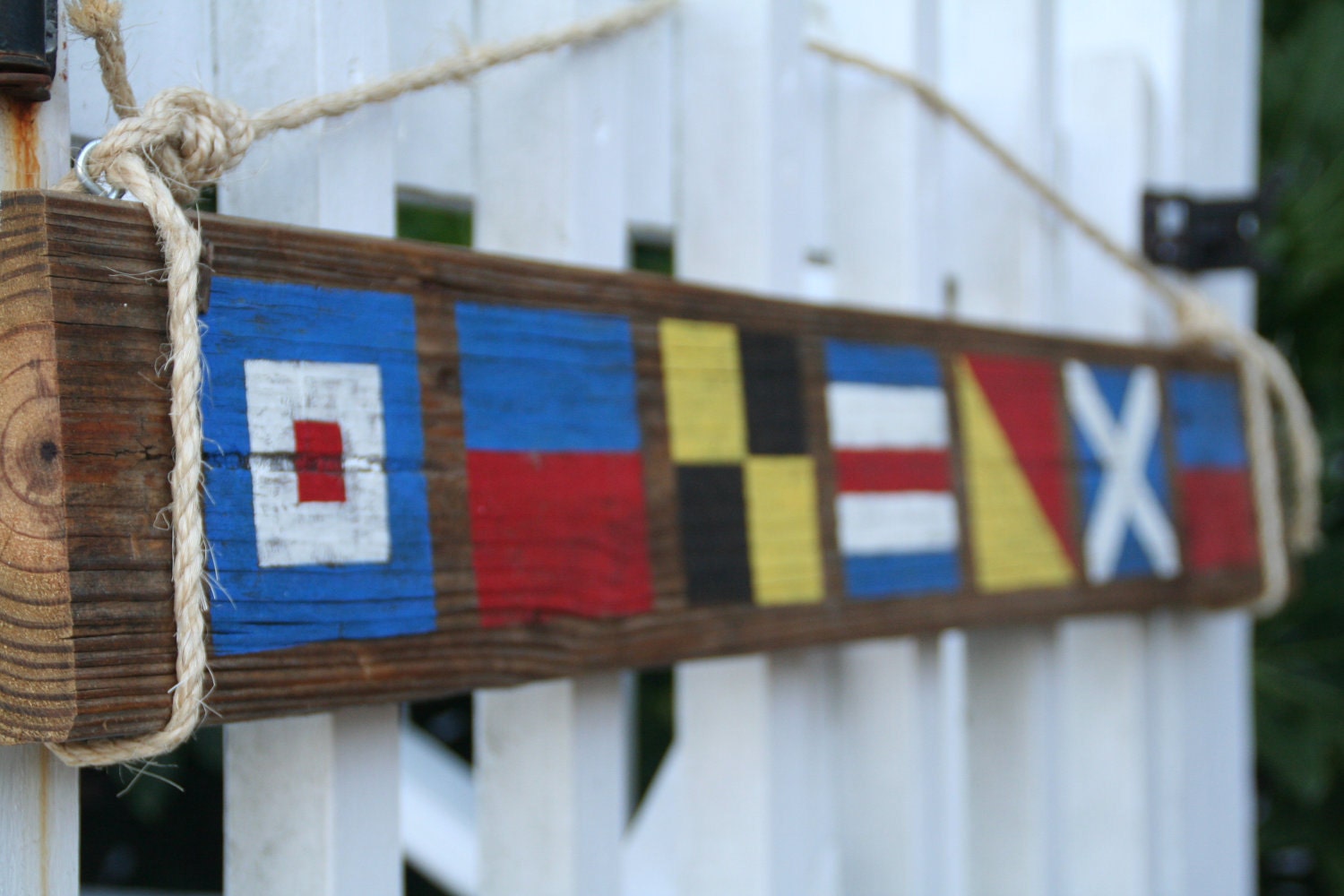 Custom Nautical Flag Sign- Name with 5 letters