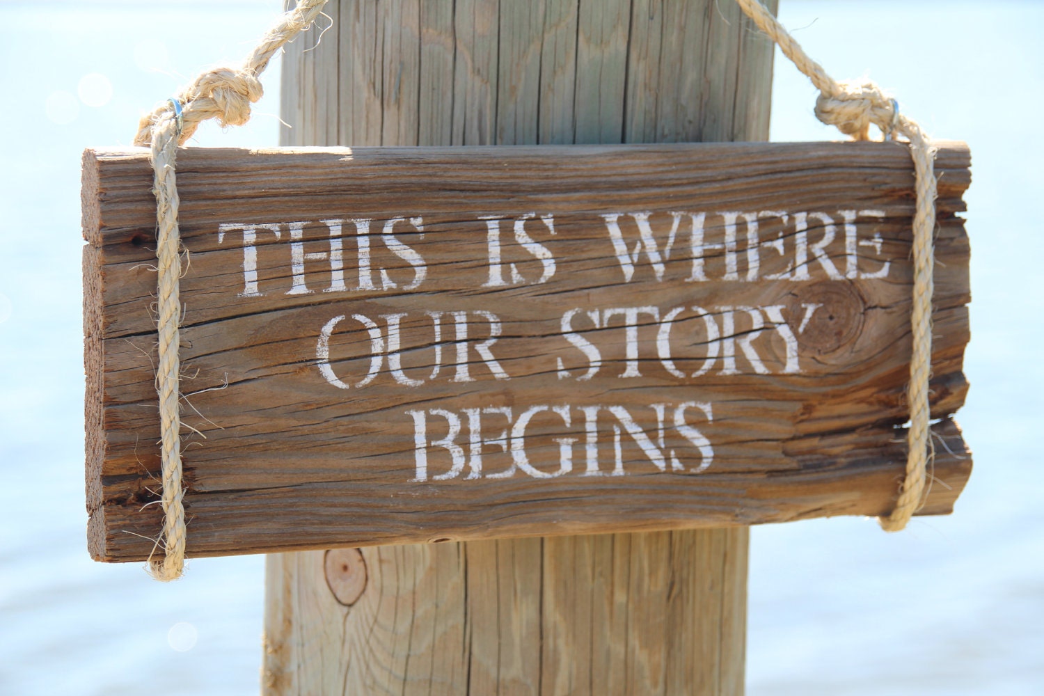 Wedding Sign from Reclaimed Wood- This is Where Our Story Begins