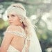 Bridal Headpiece - Crystal & Pearl Boho Veil - Made to Order
