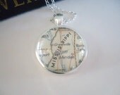 Pendant Mississippi vintage map pendant personalized necklace ask your favorite place or city worldwide...