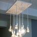 Small Urban Chandelier with varying vintage look bulbs