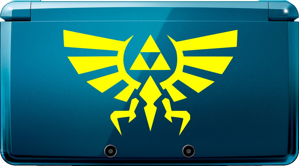 Vinyl Decal - Zelda Triforce Inspired Decal for Nintendo 3DS, macbook, etc...