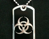 Biohazard Dog Tag Necklace