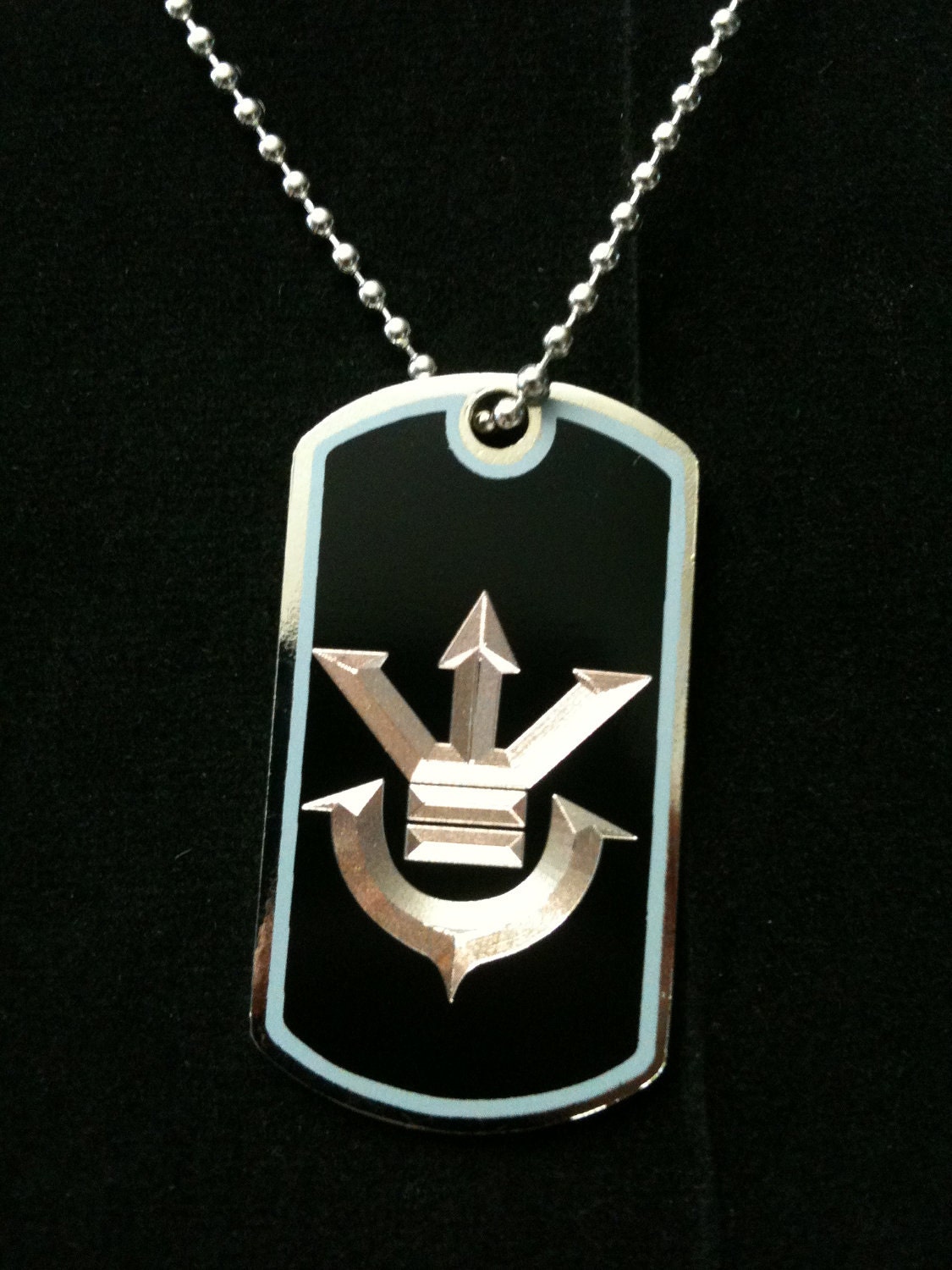 Dragon Ball Sayian Royal Crest Dog Tag Necklace