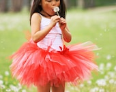 Red Pixie TuTu - Girls Size 12 Months 2T 3T 4T 5T 6 7  8 ...Birthday, Photo Prop, Dress Up, Costume, Gift -  Fruit Punch Tutu