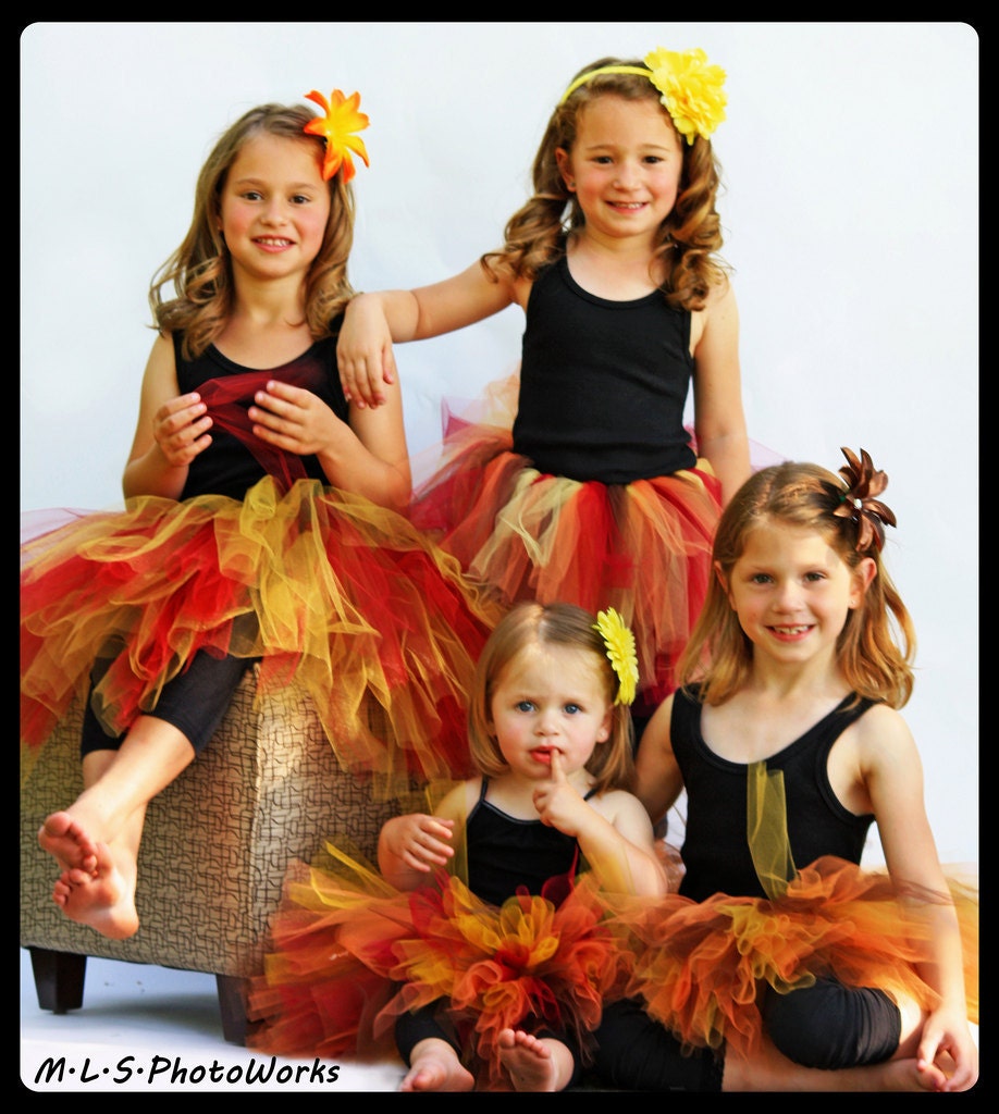 Fall into Autumn TuTu - 12M 2T 3T 4T 5T 6 7 8 ...Birthday, Photo Prop, Dress Up, Costume - Halloween - Thanksgiving Colors