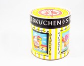 FINAL SALE Vintage German Scholler Biscuit or Gingerbread Tin