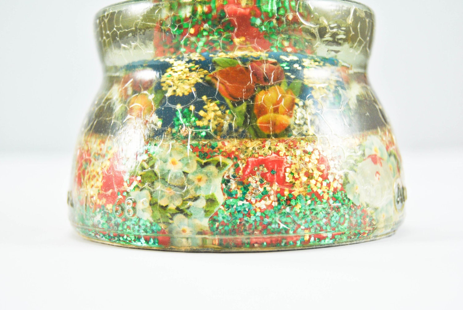 Limited Time SALE Rare Unique One Of A KInd Found Art Vintage Glass Insulator