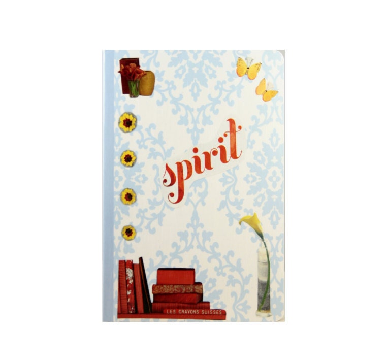 Journal entitiled, "Spirit."  Anthropologie Style with Bright Rainbow Colors. 5 in by 7 in with 80 lined sheets.