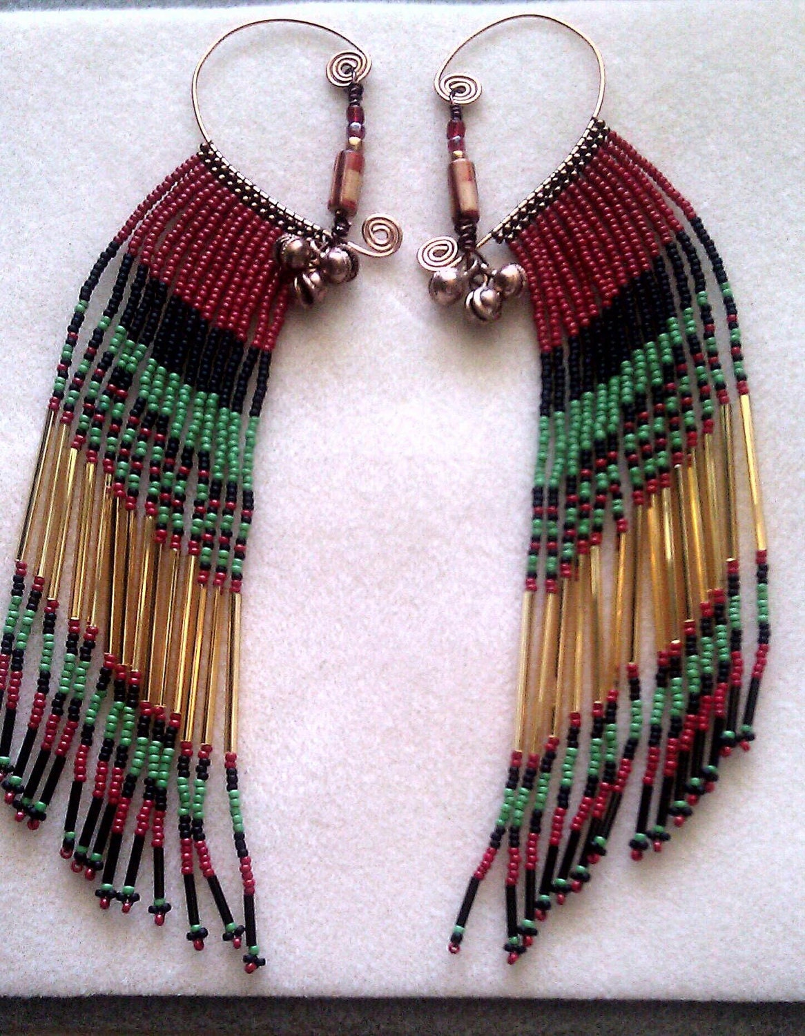 Garveyite Earcuffs Pair