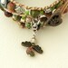 Edelweiss... Leather wrap bracelet... typical Bavarian triple wrap bracelet. Original OceanBead style.