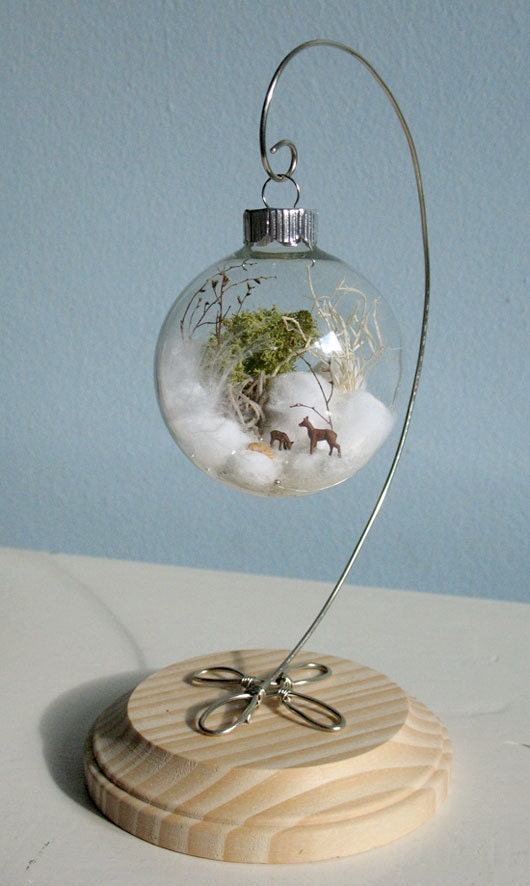 Young Lovers with a Red Heart Balloon Scene Glass Ornament