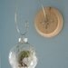 Young Lovers with a Red Heart Balloon Scene Glass Ornament