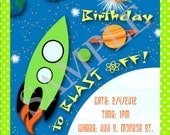 Space Rocket Printable Invitation Il_170x135
