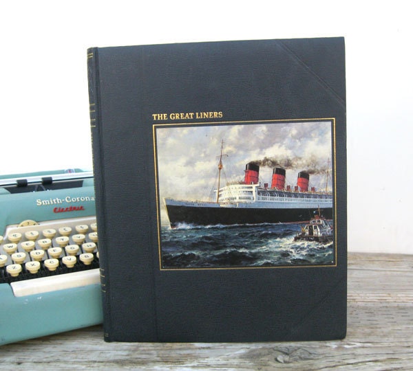 IPAD Cover- Tablet Case made from a Book- The Great Liners