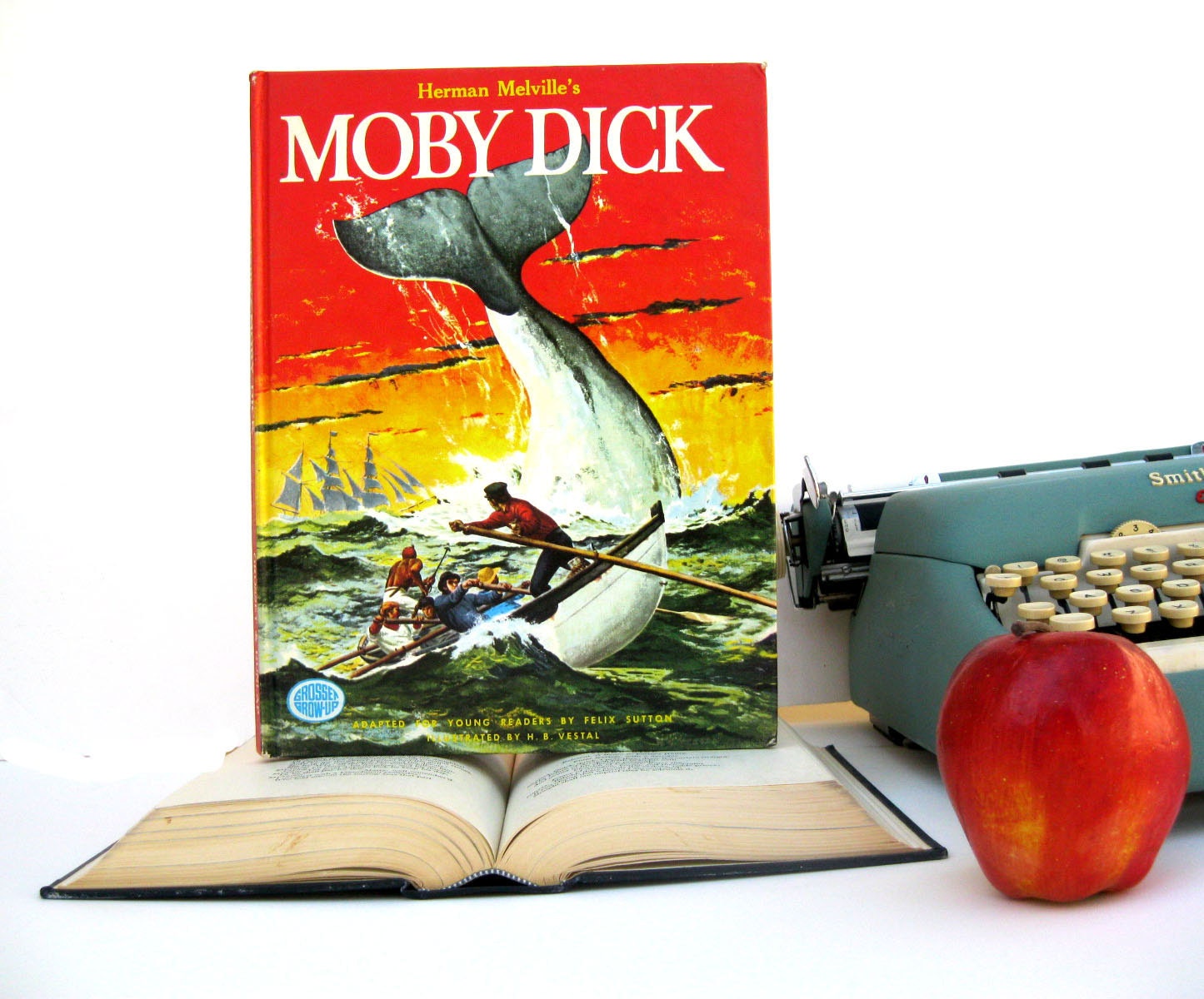IPAD Cover- Tablet Case made from a vintage Book- Moby Dick