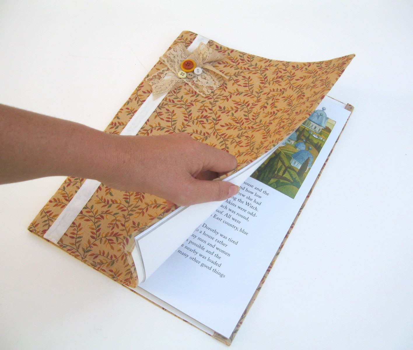 Rebounded Book pages- Add on feature to any Ereader, iPad cover, Book Purse or Clutch