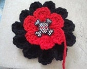 Crochet Flower Barrettes / Sweet Rockin Hairclips