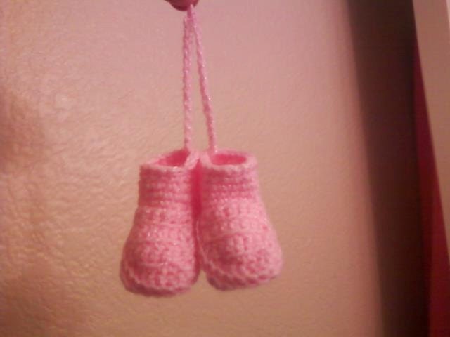 Cute Mini Baby Bootie Keychain...