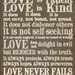 1 Corinthians 13 Subway Art. Love is Patient, Love is Kind...