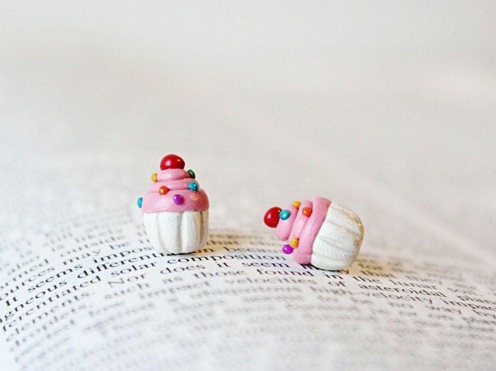 Colorful Cupcake Earrings
