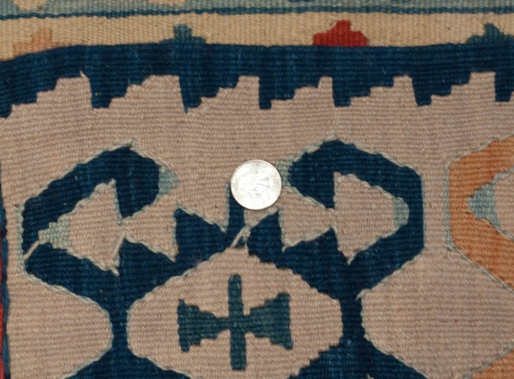 Kilim Rug 3x5 Vegetable Dyed - Light Blue