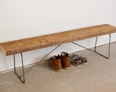 Simple Bench - Reclaimed Wood and  Steel by Dylan Design Company