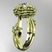 14kt yellow gold diamond floral, leaf and vine "Basket of Love" ring ADLR94 nature inspired jewelry