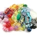 100 Gumball Charms, Kitsch Kawaii Rainbow Colorful Plastic Beads