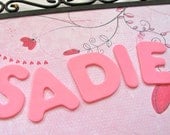 Fondant Alphabet Letters Numbers Cupcake Toppers or Cake Decor 2" Tall- Set of 12