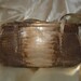 Vintage Sandra Roberts Faux Crocodile Shoulder Bag