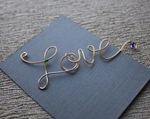 Wire and beads word or message tag