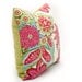 SALE - Shalani Designer Decorative Pillow Cover 17 inch - green pink festive spring young fresh vibrant unexpected floral pillow cover